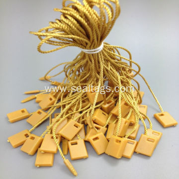 Yellow 20cm small tag with polyester cord